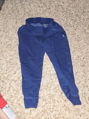 Kids Navy Knit Jogger Pants - Unbranded